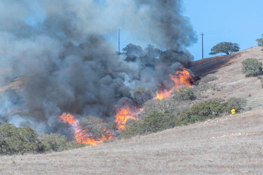 Prescribed burn on a 100-acre canyon.